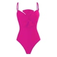 thumbnail image 3 of XIAONU Womens Floral Print Swimsuit Slim Sleeveless Sweetheart One Piece Swimsuit Set Stretchy Elegant Pool Swimsuits, 3 of 4