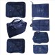 thumbnail image 3 of Juego de Bolsas de Ropa de 7 Piezas, Organizador de Maletas Multifuncional Cuadrado, Organizador de Maletas, Organizador de Maletas, Viaje de Vacaciones, Cuadrado, Azul Marino, 3 of 5