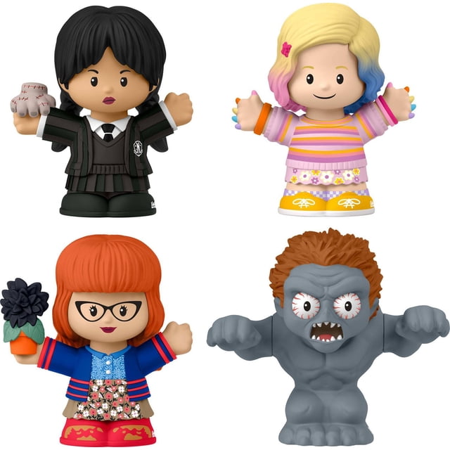 Little People Collector Wednesday Special Edition Set for Adults & Fans, 4 Figures