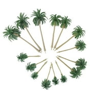 Goilinor 15pcs Scenery Model Coconut Palm Trees HO N Z Scale