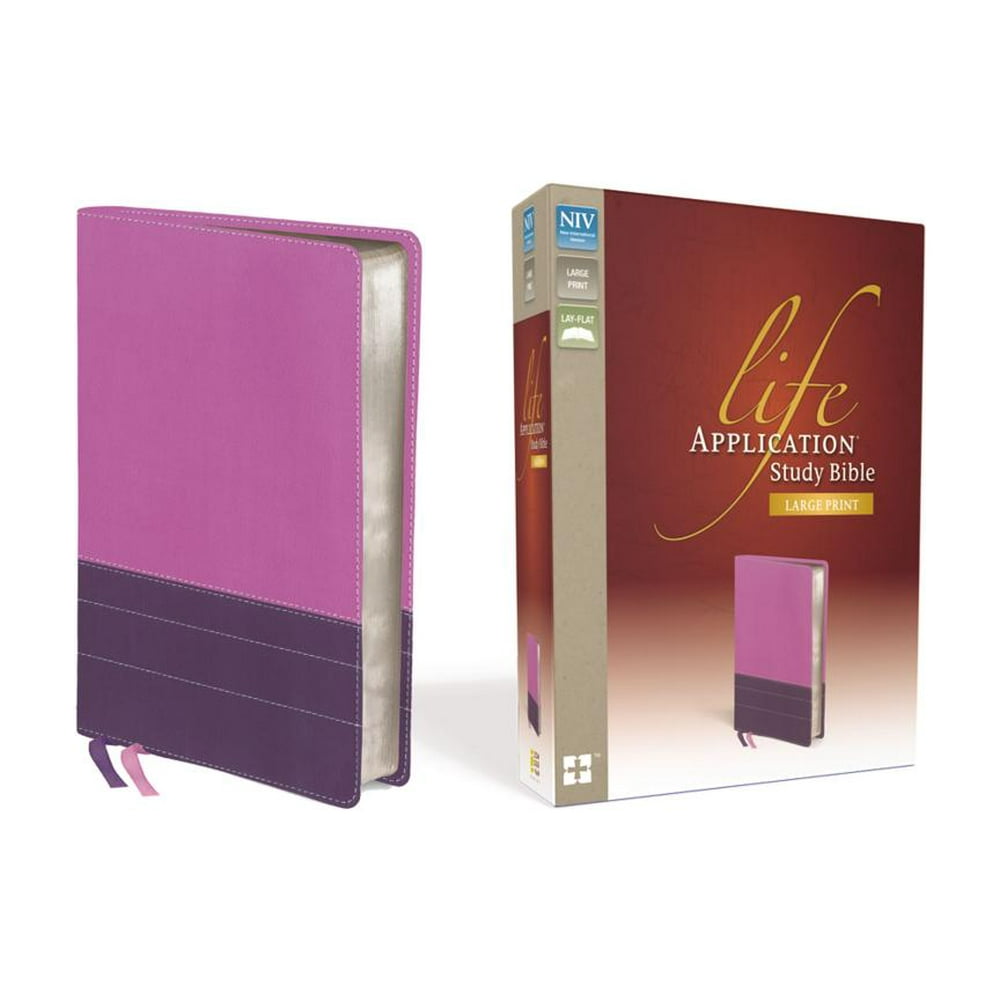 Life application study bible niv large print walmart walmart