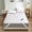 White, variant on Qatan Waterproof Quilted Bed Pad with Straps, Washable Mattress Pad, Fits Mattress to 16in