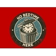 thumbnail image 4 of No Bedtime Here
 Adult Red Crew Neck Short Sleeve Tee-Small, 4 of 4