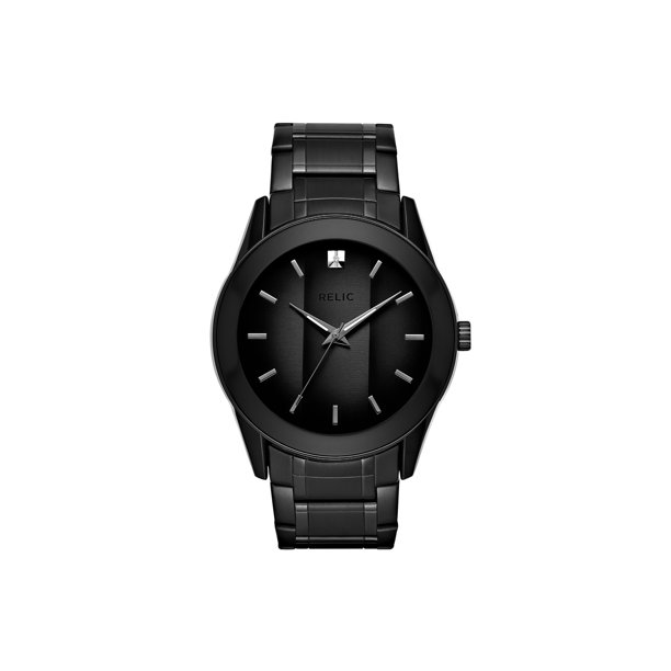 Relic Relic By Fossil Men's Rylan Black Stainless Steel Diamond