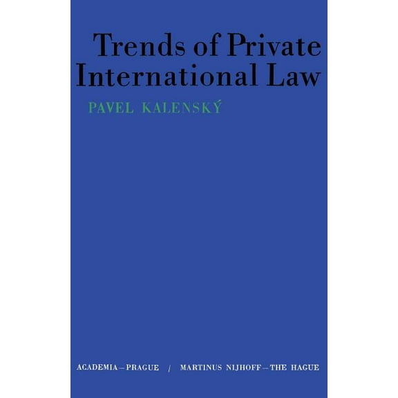Trends of Private International Law, (Paperback)