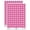 Hot Pink, variant on Letter B Uppercase Felt Marker Font 200+ Round Stickers - Brown - Matte Finish - 0.50" Size