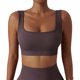 thumbnail image 1 of Women'S Medium Support Tank Top Rib Seamless Removable Cup Workout Sports Bra, 1 of 3