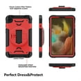 thumbnail image 2 of ELEHOLD Case for Samsung Galaxy Tab A9, Shockproof Case with 360°Rotating Adjustable Shoulder Hand Strap & Stand,Red, 2 of 8