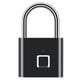 thumbnail image 1 of Cerradura de puerta Seguridad Sin llave USB Recargable Huella digital Candado inteligente Negro IP65, 1 of 5