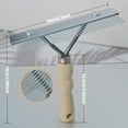thumbnail image 5 of Trianu Long Tooth Grooming Rake Large Dog Rake Brush Steel Shedding Comb for German Shepherds Golden Retriever Horse, 5 of 6
