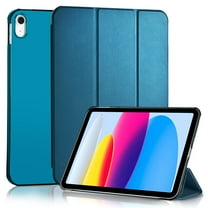 4UBonLife Hard Translucent Case for iPad (A16) 11th Gen 11 Inch 2025 & iPad 10th Gen 10.9 Inch 2022,Peacock Blue