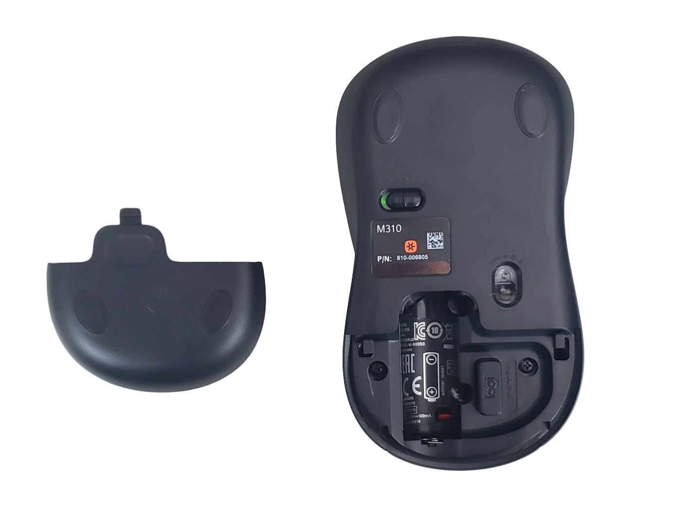 Logitech M310 Wireless Desktop Full Optical Mouse Nano Receiver - Flame Red - Non-Retail Packaging - Walmart.com