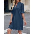 thumbnail image 4 of ZANKLEY Dress for Women V Neck Short Sleeves Casual Flowy Summer Beach Vacation Shifts, 4 of 13