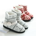 thumbnail image 6 of Women's Knit Slipper Boots - Plush Lining for Indoor/Outdoor Winter Comfort, 6 of 7