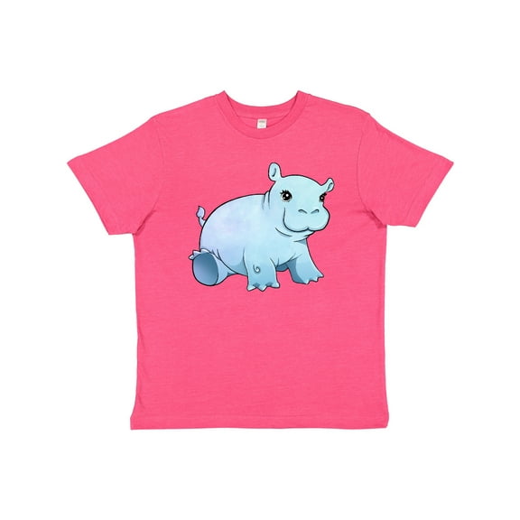 Inktastic Cute Baby Hippo Youth T-Shirt