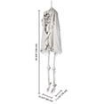 thumbnail image 7 of Yescom 5.4 Feet Life Size Two Head Skeleton Halloween Party Decoration Haunted House, 7 of 7