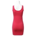thumbnail image 3 of Women's Basic Scoop Neck Sleeveless Bodycon Mini Tank Dress, 3 of 3