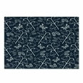 thumbnail image 1 of Navy Blue Cutting Board, Tulip Bluebell Flower Pattern with Foliage Leaf Branches Feminine Print, Decorative Tempered Glass Cutting and Serving Board, Small Size, Dark Blue White, by Ambesonne, 1 of 1