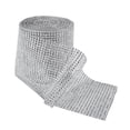 thumbnail image 3 of Dosaele 10 Yards Silvery  Plastic  Rhinestone Mesh Ribbon Roll Sparking Wedding Ornament 24 Rows, 3 of 8