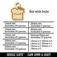 thumbnail image 2 of Cute and Kawaii French Toast Bread Wood Mini Charms Shapes DIY Craft Jewelry - With Hole - 18mm (17pcs), 2 of 7