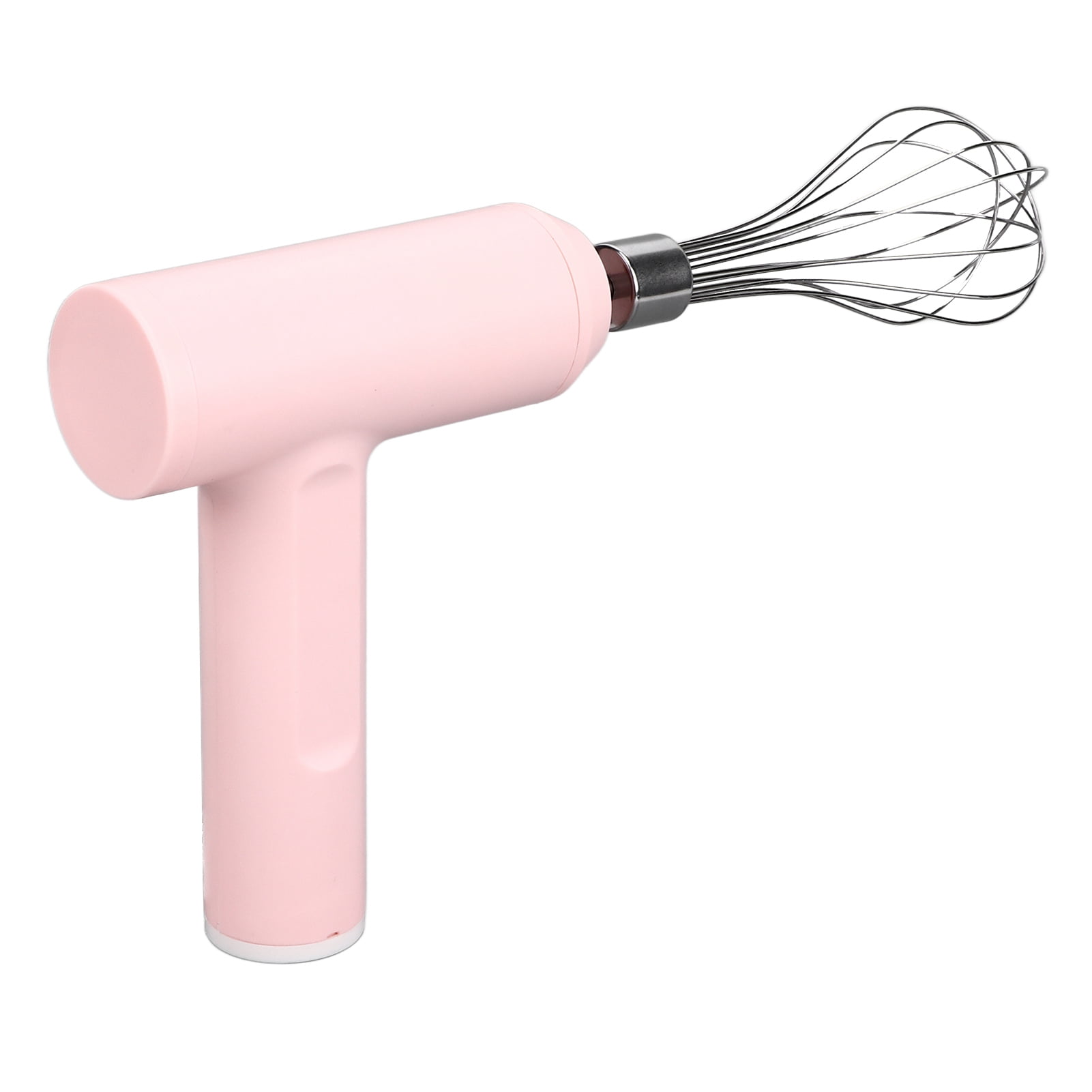 Electric Hand Mixer, Cordless Mixer Handheld 1500mah Lithium Battery Curved  Edges for Kitchen for Cake Baking (High power egg beater (pink))