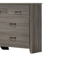 thumbnail image 4 of Benjara BM219853 7 Drawer Wooden Dresser with Wood Grain Details & Sled Base, Gray, 4 of 5