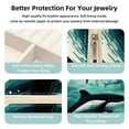thumbnail image 3 of Whale Travel Portable Square Jewelry Box with Necklace Organizer, Earring Organizer, and Display Case - Ideal for Rings, Earrings, Necklaces, Bracelets, and More - Suitable for Girls and Women, 3 of 6