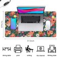 thumbnail image 5 of Long Mouse Pads for Desk,Pioneer Flower Floral Print Pattern Desk Mats on Top Of Desks, Desk Mouse Pad Extra Large with 3mm Non-Slip Base and Stitched Edge for Gaming,Office,Work,Home 31.5"x15.7", 5 of 6