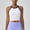 White, variant on Naittoop Womens Solid Color Workout Tank Tops Sleeveless Crewneck Ribbed Crop Tops with Built in Bra 2026 Yoga Shirts