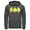 Charcoal Heather, variant on Men's Batman Logo Classic Wing Pull Over Hoodie Athletic Heather Large