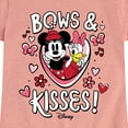 thumbnail image 3 of Disney - Bows And Kisses - Toddler & Youth Girls Short Sleeve Graphic T-Shirt, 3 of 5