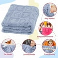 thumbnail image 4 of Nap Blanket Flannel Throw Sofa Cover, Ultra Soft Cozy Plush Heart Pattern Baby Toddler Girls Blanket, All Season Versatile Bed & Couch Gift 40 x 30 inch Light Purple, 4 of 6