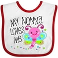 thumbnail image 3 of Inktastic My Nonna Loves Me- Cute Dragonfly Boys or Girls Baby Bib, 3 of 4