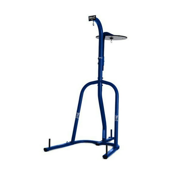 Everlast Dual Station Heavy Duty Powder Coated Steel Heavy and Speed Bag Stand, Blue