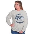 thumbnail image 4 of Make a Difference Autism Awareness Sweatshirt for Men or Women Brisco Brands M, 4 of 6
