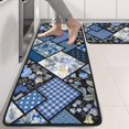 thumbnail image 2 of Kitchen Rugs Sets Of 2,Pioneer Flower Floral Print Pattern Anti Fatigue Kitchen Mat Rugs Non Slip Washable,Decorative Kitchen Floor Mats for Kitchen,Sink,Laundry,17"x47"+17"x47", 2 of 5