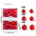 thumbnail image 3 of 26 bolas de Navidad pintadas para decorar el árbol de Navidad con cuerdas colgantes para la decoración de fiestas navideñas, 3 of 5