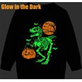 thumbnail image 2 of TBBCWWQY Boys Halloween Sweatshirt Glow in the Dark Dinosaur Pullover Kids Crewneck Long Sleeve Shirt Tops Age 7T, 2 of 6