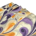 thumbnail image 3 of Purple Orange Abstract Art Shower Curtain Liner 66x72 Inch Waterproof Shower Curtains Decorative Bathroom with 12 Pack Hooks, 3 of 5