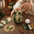 thumbnail image 2 of Sewing Christmas Quilted Ornament DIY Kit, 3.93 in His Word My Guide Patchwork Craft for Holiday Tree and Mantel Decor, 2 of 3