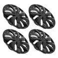 thumbnail image 1 of Unique Bargains 4 Pcs R16/16 Inch Universal Wheel Rim Hub Cover Wheel Hub Caps Black Plastic, 1 of 8