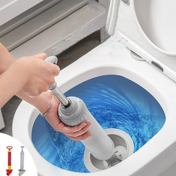 Toilet Clog Remover Air Power Drain Blaster Gun, High Pressure Powerful Manual Sink Plunger Opener Cleaner Pump For Bath Toilets, Bathroom, Shower, Kitchen Clogged Pipe Bathtub(Blue Toilet Plunger Air Drain Blaster