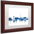 thumbnail image 2 of Trademark Fine Art "Dublin Ireland Skyline White" Canvas Art by Michael Tompsett, White Matte, Wood Frame, 2 of 4
