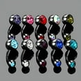 thumbnail image 4 of DESIGNICE 10PCS Belly Button Double Multi Zirconia Stainless Steel 14G Navel Piercing Jewelry, 4 of 4
