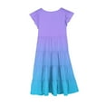 thumbnail image 3 of RXIRUCGD 2025 Vêtements d'Été pour Enfants Mode Filles Nouvelle Robe d'Été à Manches Courtes Poches à Volants Col Rond Imprimé, 3 of 4