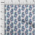 thumbnail image 2 of oneOone Cotton Cambric Medium Blue Fabric Paisleys Sewing Craft Projects Fabric Prints By Yard 56 Inch Wide, 2 of 5