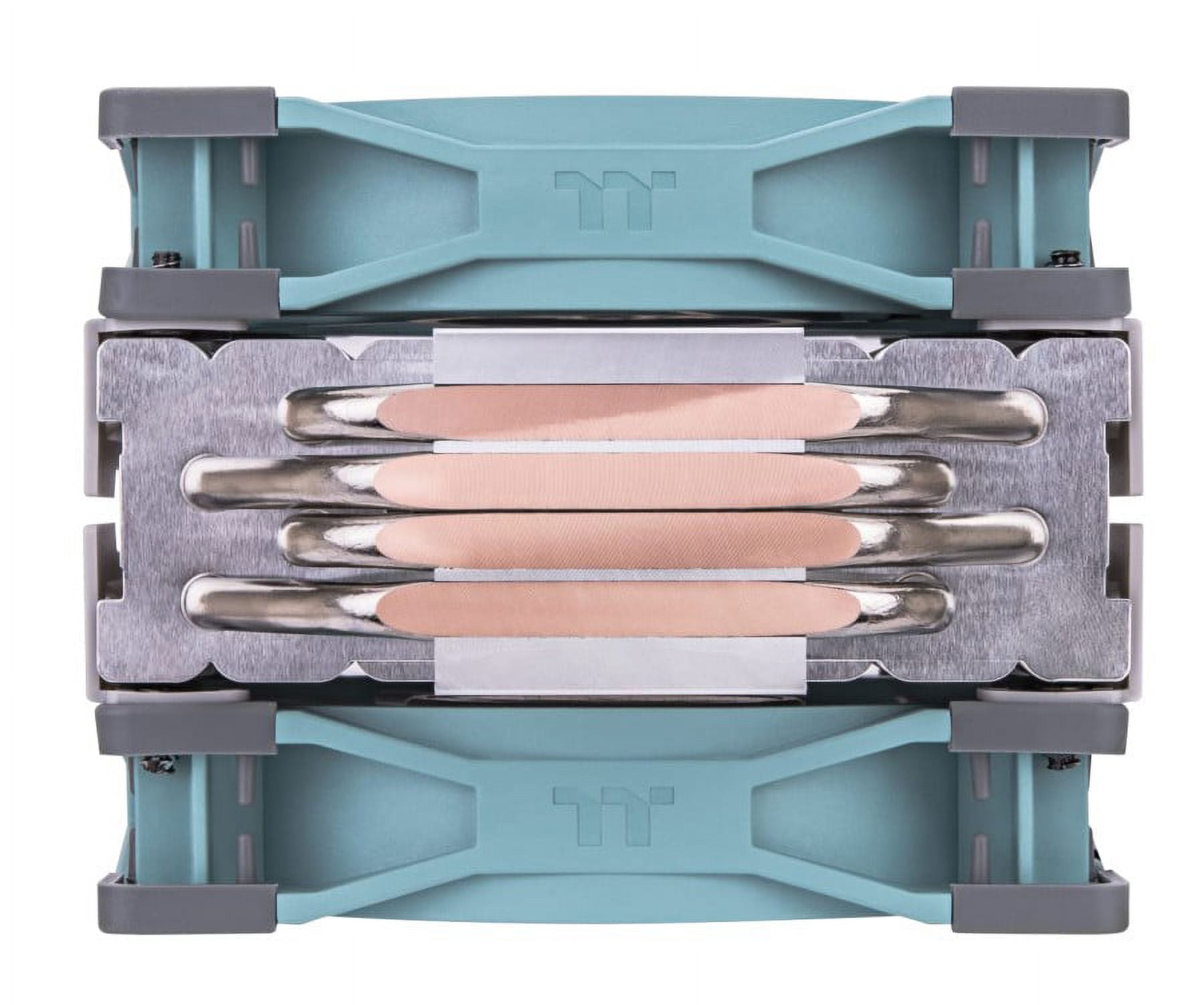 Thermaltake TOUGHAIR 510 CPU Cooler Intel/AMD Socket Dual 120mm 2000RPM Case Fan - Turquoise - 120mm