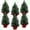6-Pack 12-Inch Mini Tabletop Christmas Trees, variant on 6-Pack 12-Inch Mini Tabletop Artificial Christmas Trees, Xmas Trees with Red & Black Plaid Bow Base, Holiday Table Centerpieces for Home, Kitchen, Dining, Office, Indoor Christmas Decoration
