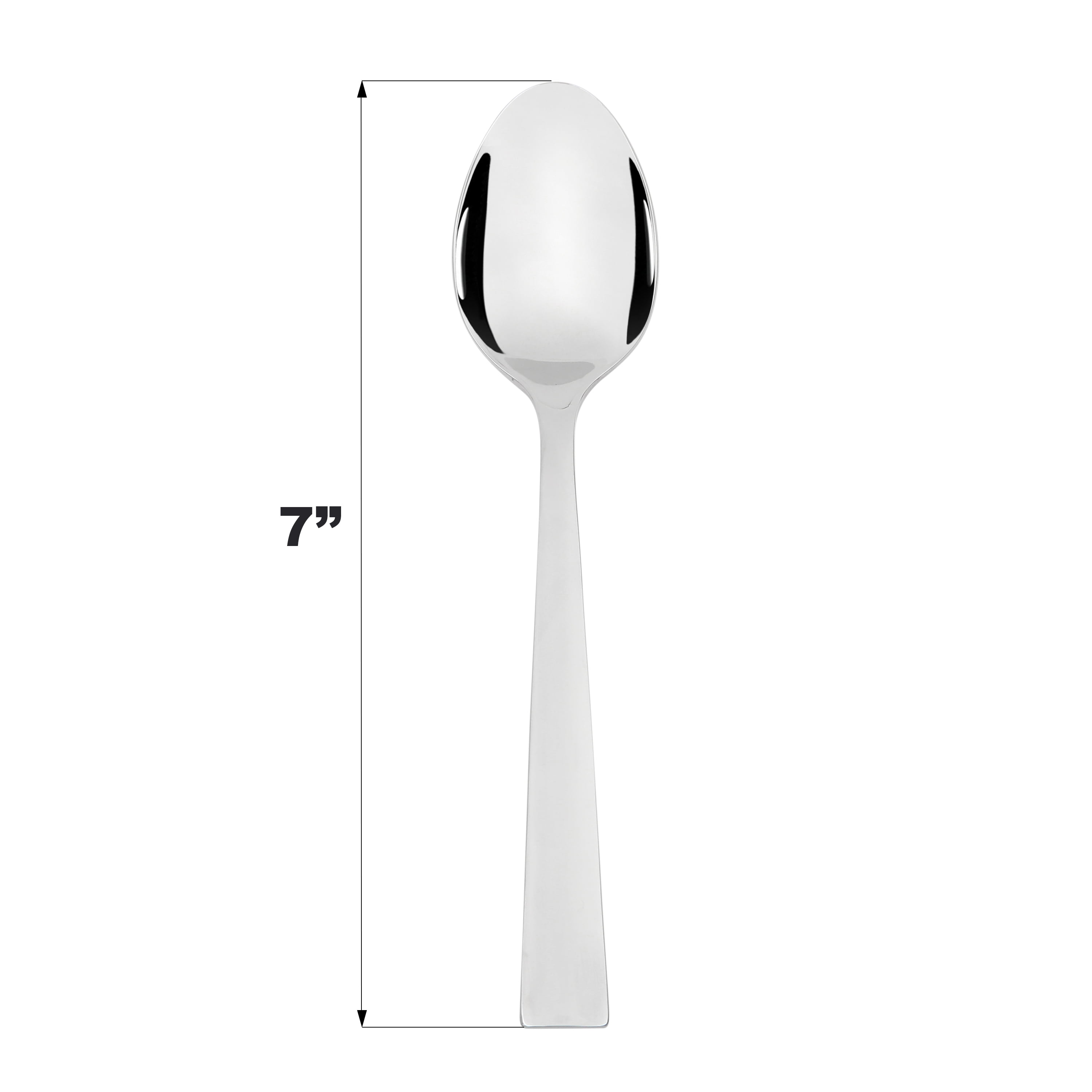 (3 pack) Mainstays Chiazza Stainless Steel Adult Dinner Spoon, Set of 3, Silver
