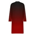 thumbnail image 5 of ZQUUVOU Plus Size Dress Women's Long Sleeve Pocketed Loose Long Lounge Maxi Dress Knee Long Sleeve With Pockets D-Burgundy, 5 of 5